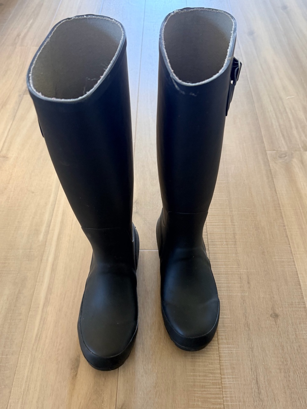 Nomad Black Tall Rain Boots